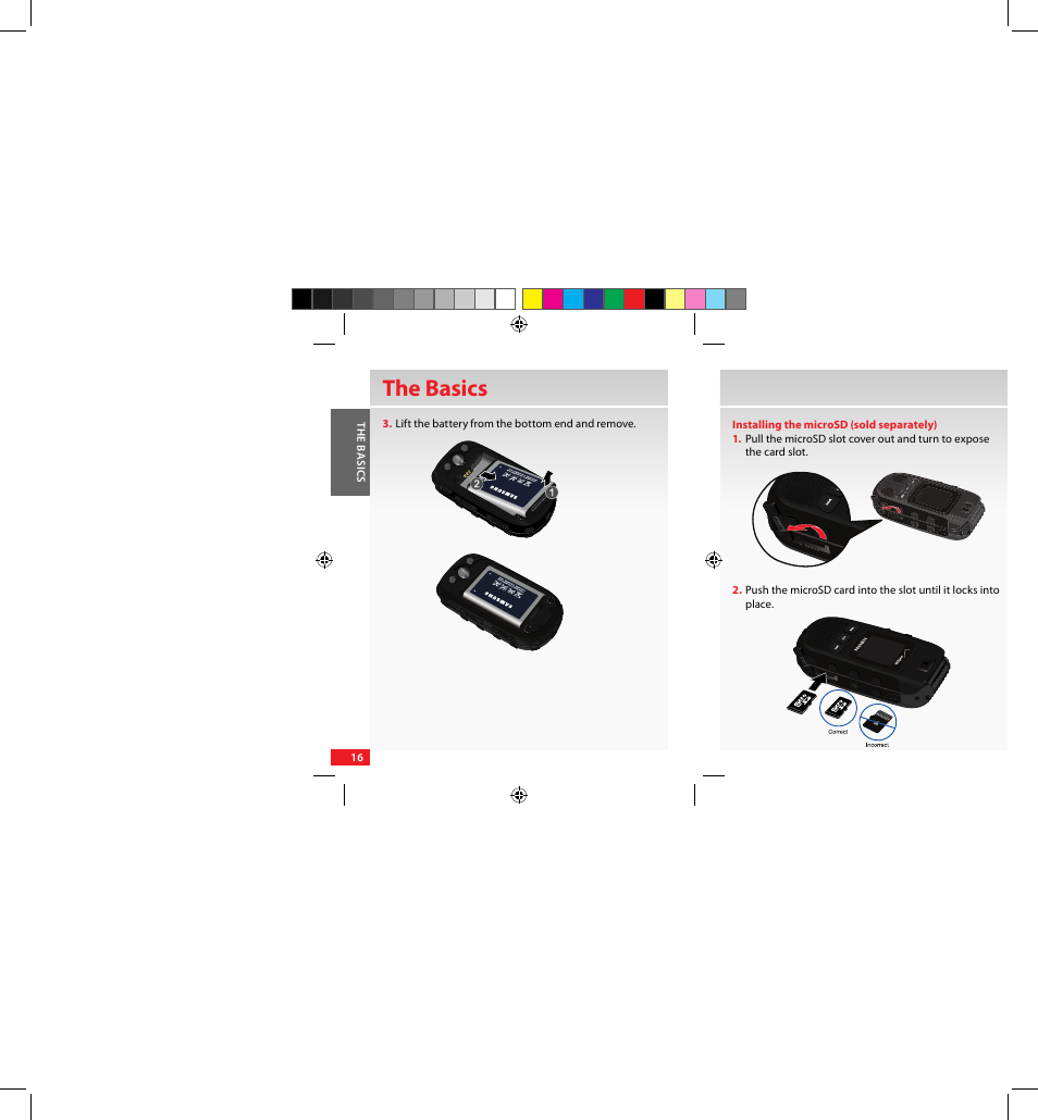 The basics | Samsung SCH-U640EKAVZW User Manual | Page 16 / 105