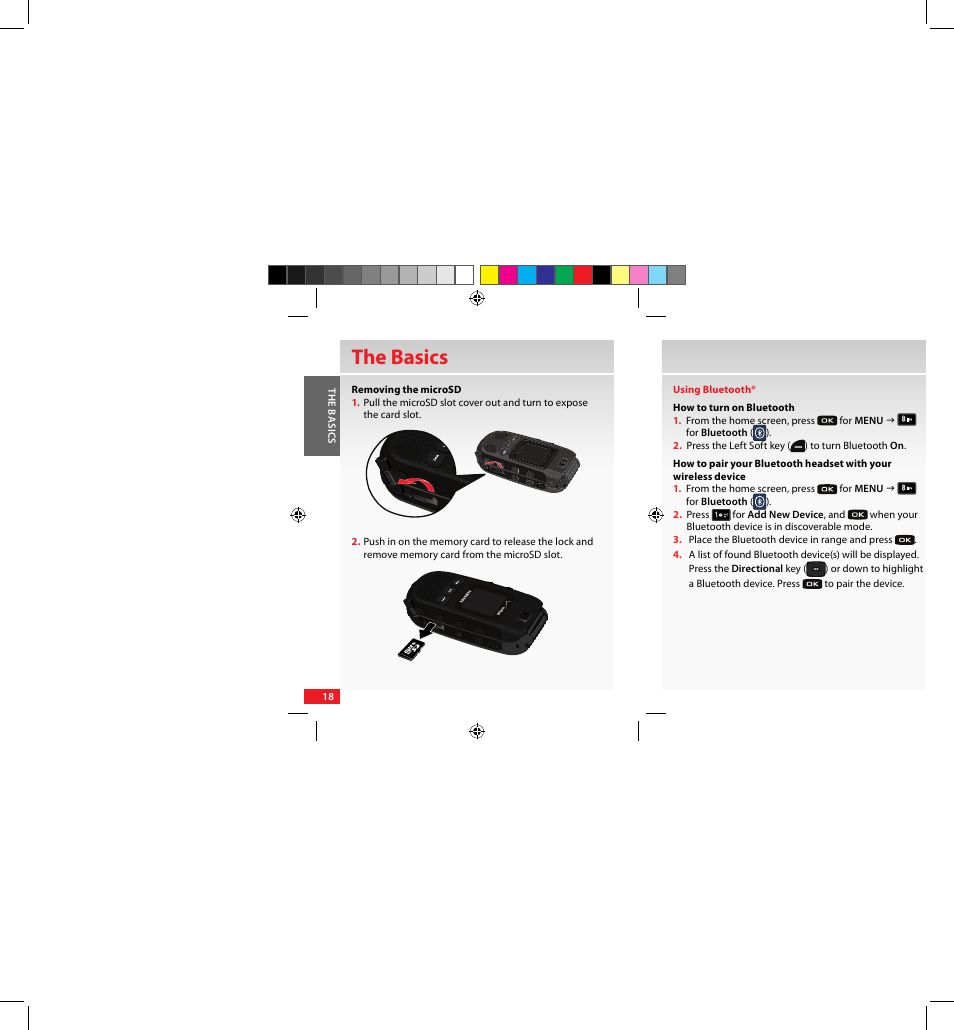 The basics | Samsung SCH-U640EKAVZW User Manual | Page 18 / 105