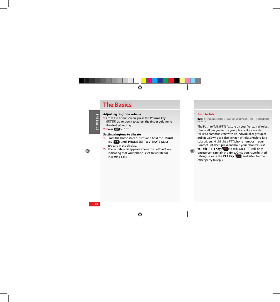 The basics | Samsung SCH-U640EKAVZW User Manual | Page 28 / 105