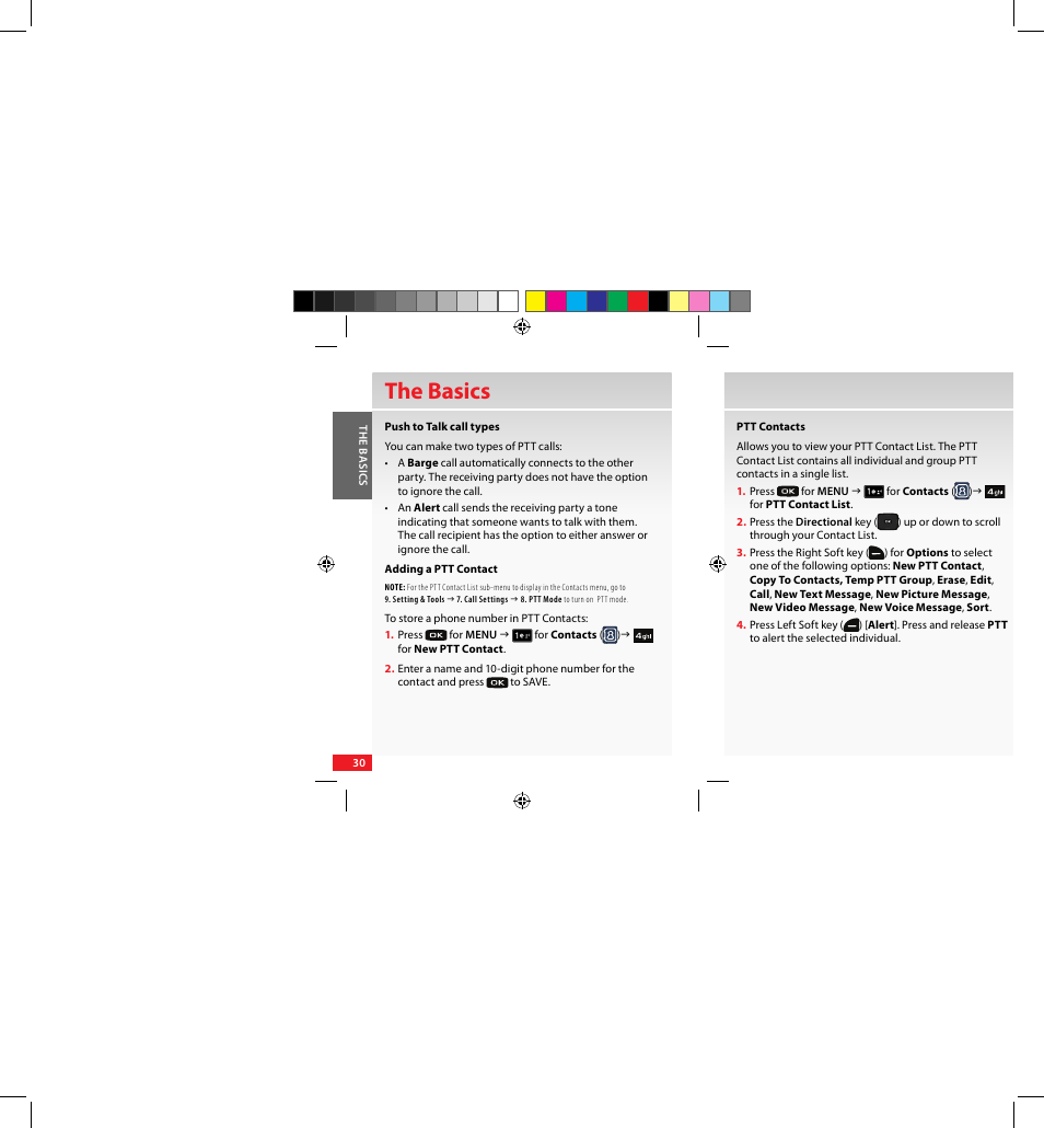 The basics | Samsung SCH-U640EKAVZW User Manual | Page 30 / 105