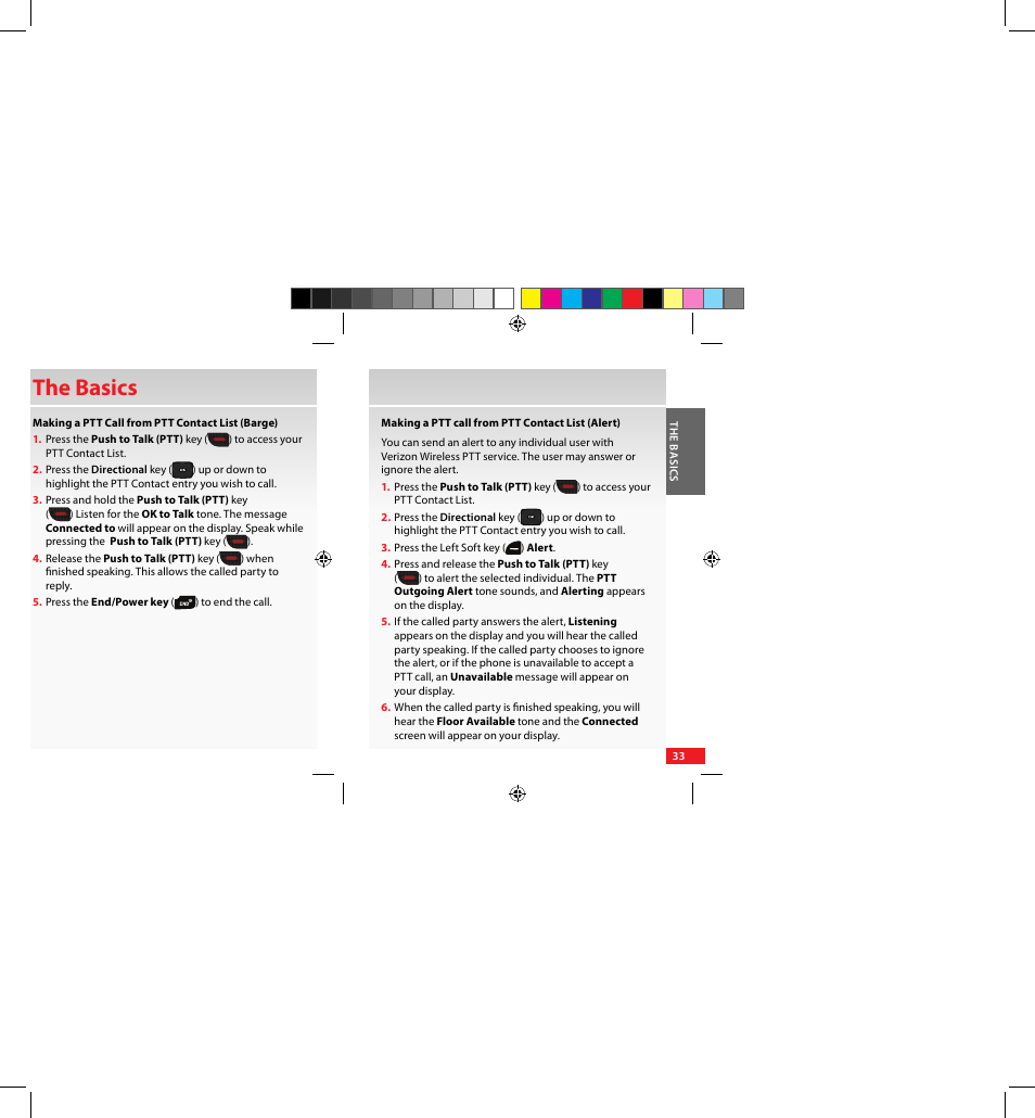 The basics | Samsung SCH-U640EKAVZW User Manual | Page 33 / 105