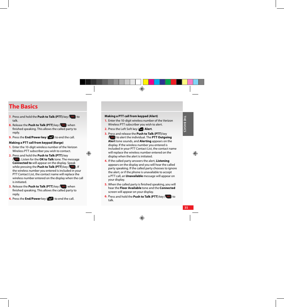 The basics | Samsung SCH-U640EKAVZW User Manual | Page 35 / 105
