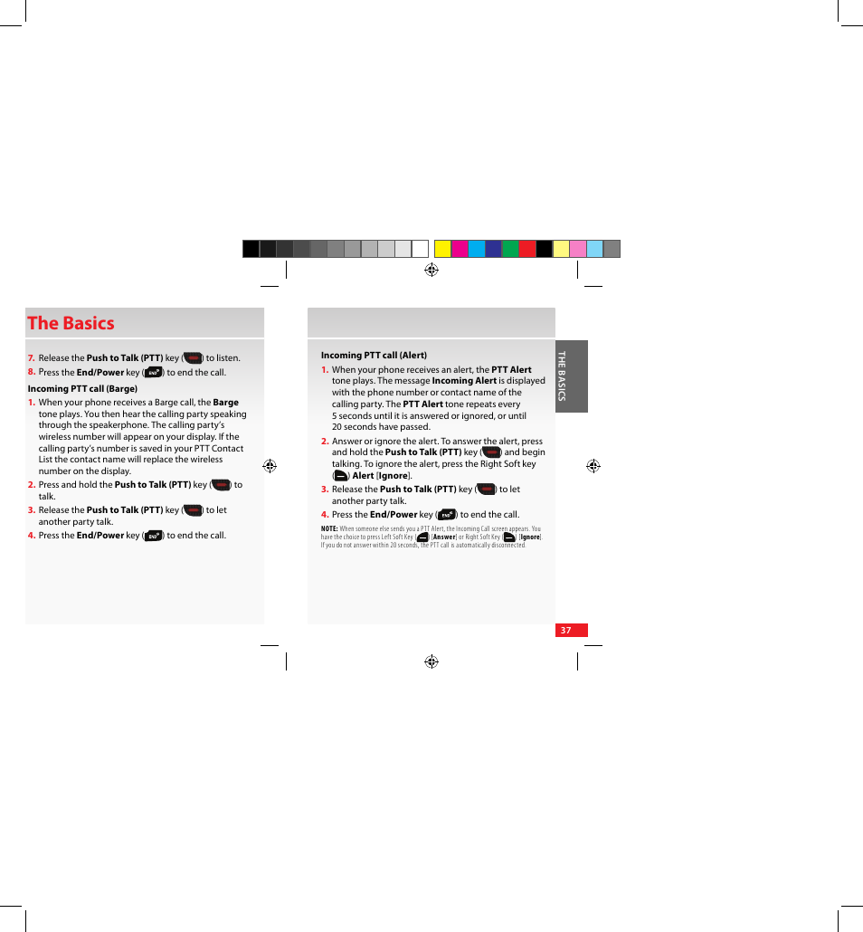 The basics | Samsung SCH-U640EKAVZW User Manual | Page 37 / 105