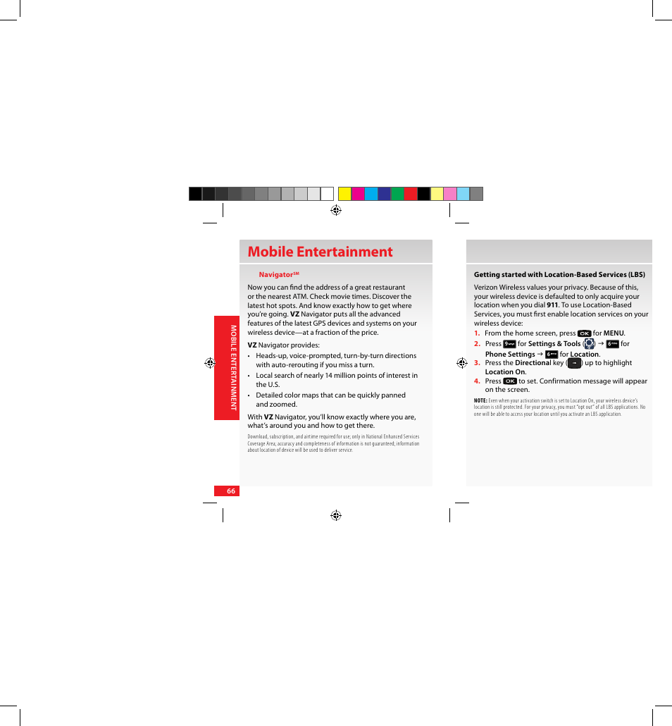 Mobile entertainment | Samsung SCH-U640EKAVZW User Manual | Page 66 / 105