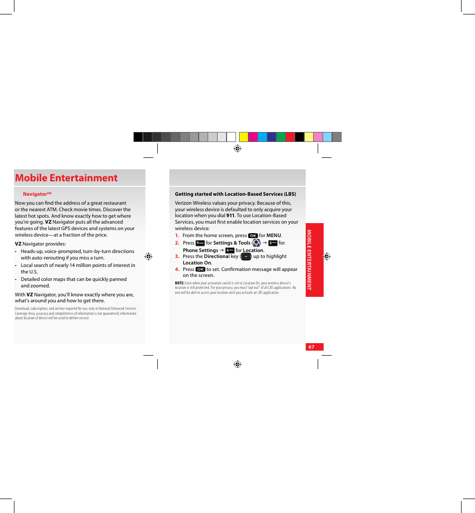 Mobile entertainment | Samsung SCH-U640EKAVZW User Manual | Page 67 / 105