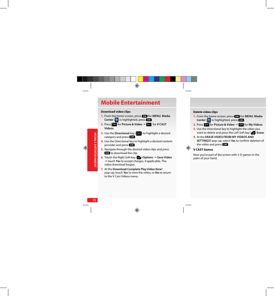 Mobile entertainment | Samsung SCH-U640EKAVZW User Manual | Page 72 / 105