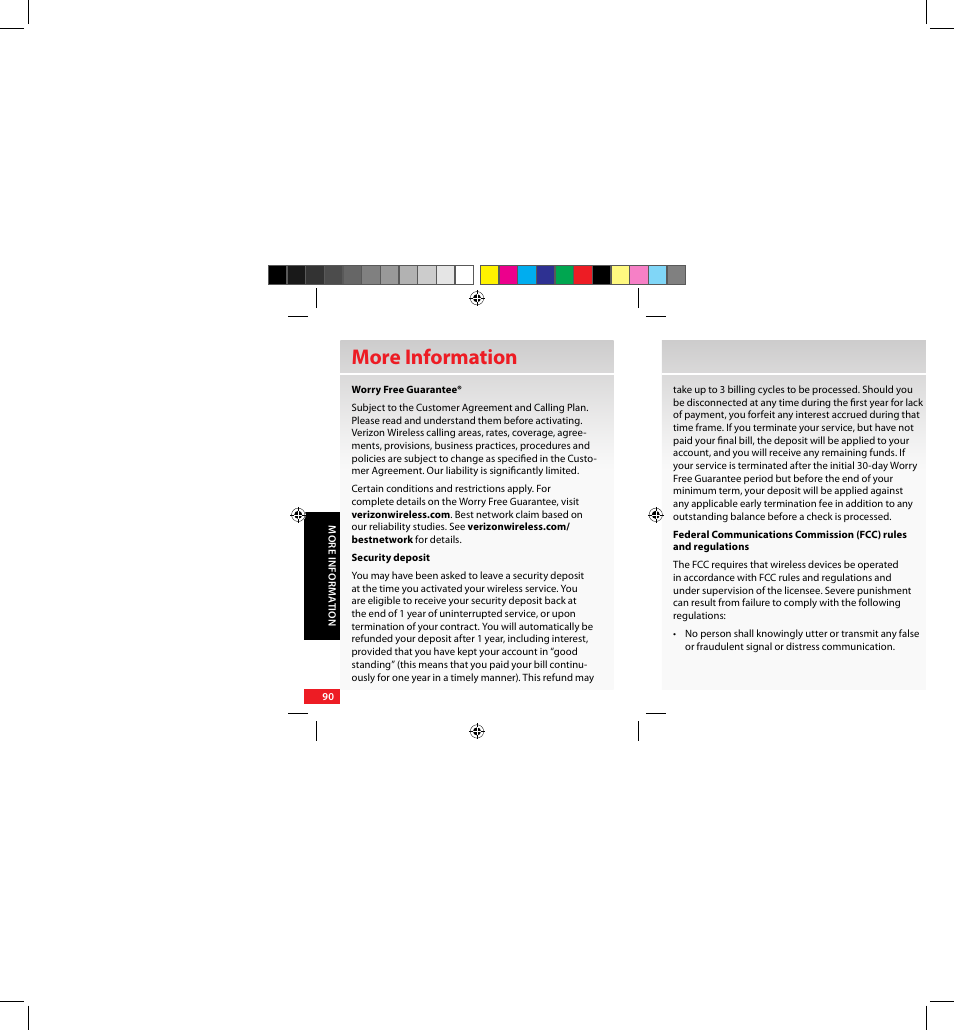 More information | Samsung SCH-U640EKAVZW User Manual | Page 90 / 105