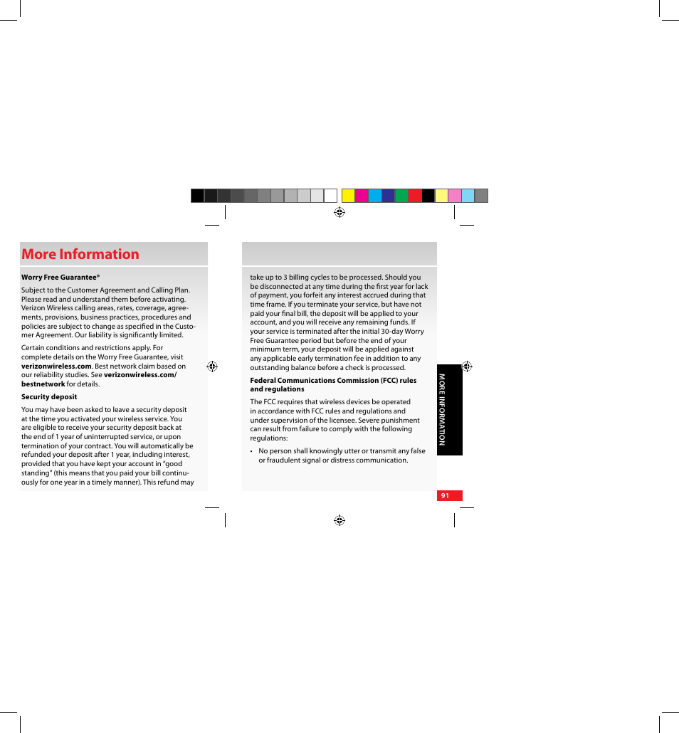 More information | Samsung SCH-U640EKAVZW User Manual | Page 91 / 105