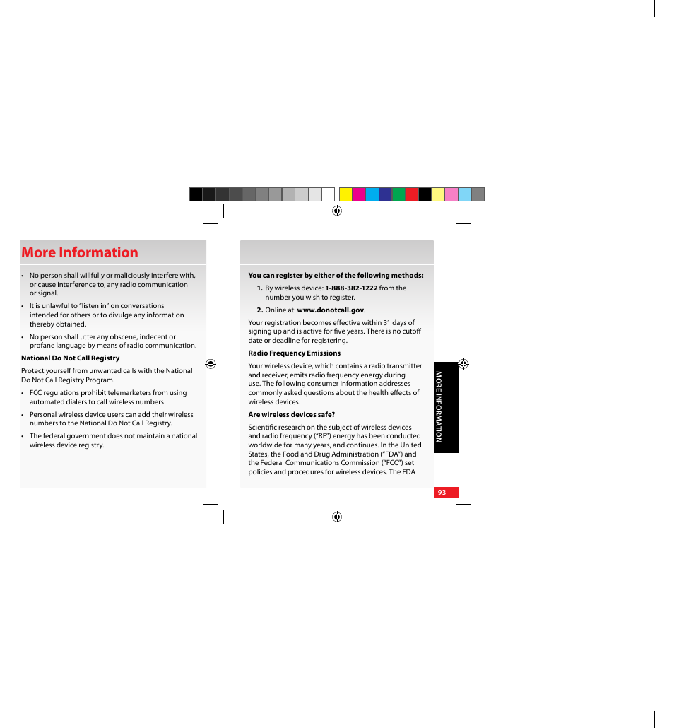 More information | Samsung SCH-U640EKAVZW User Manual | Page 93 / 105
