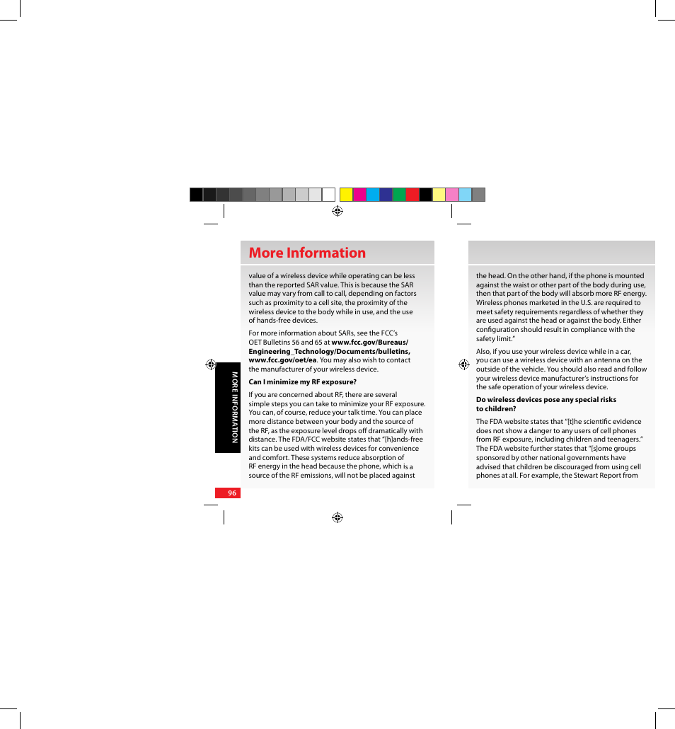 More information | Samsung SCH-U640EKAVZW User Manual | Page 96 / 105