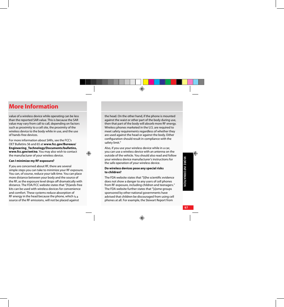 More information | Samsung SCH-U640EKAVZW User Manual | Page 97 / 105