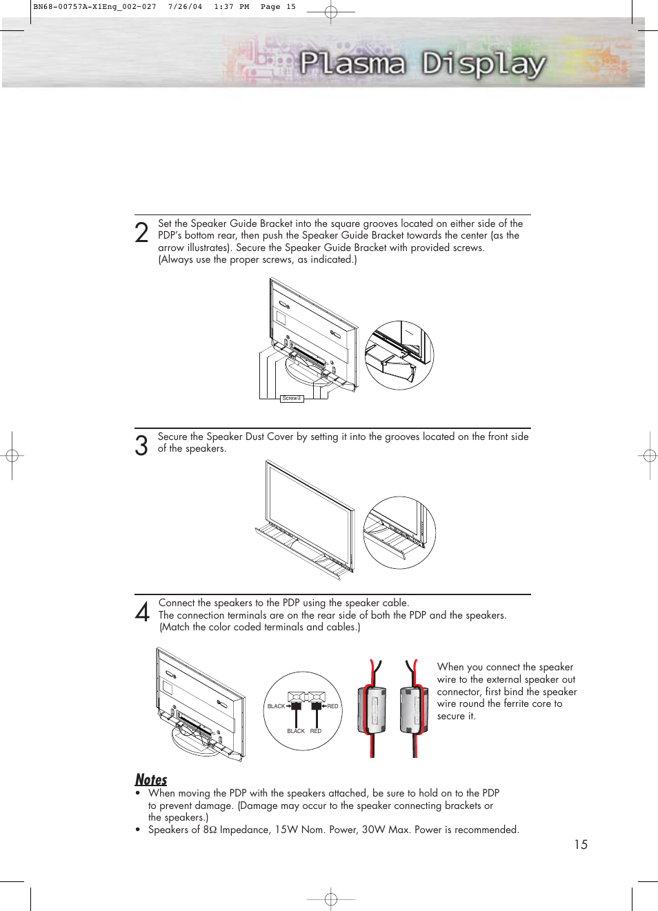 Samsung HPP4271X-XAA User Manual | Page 15 / 116