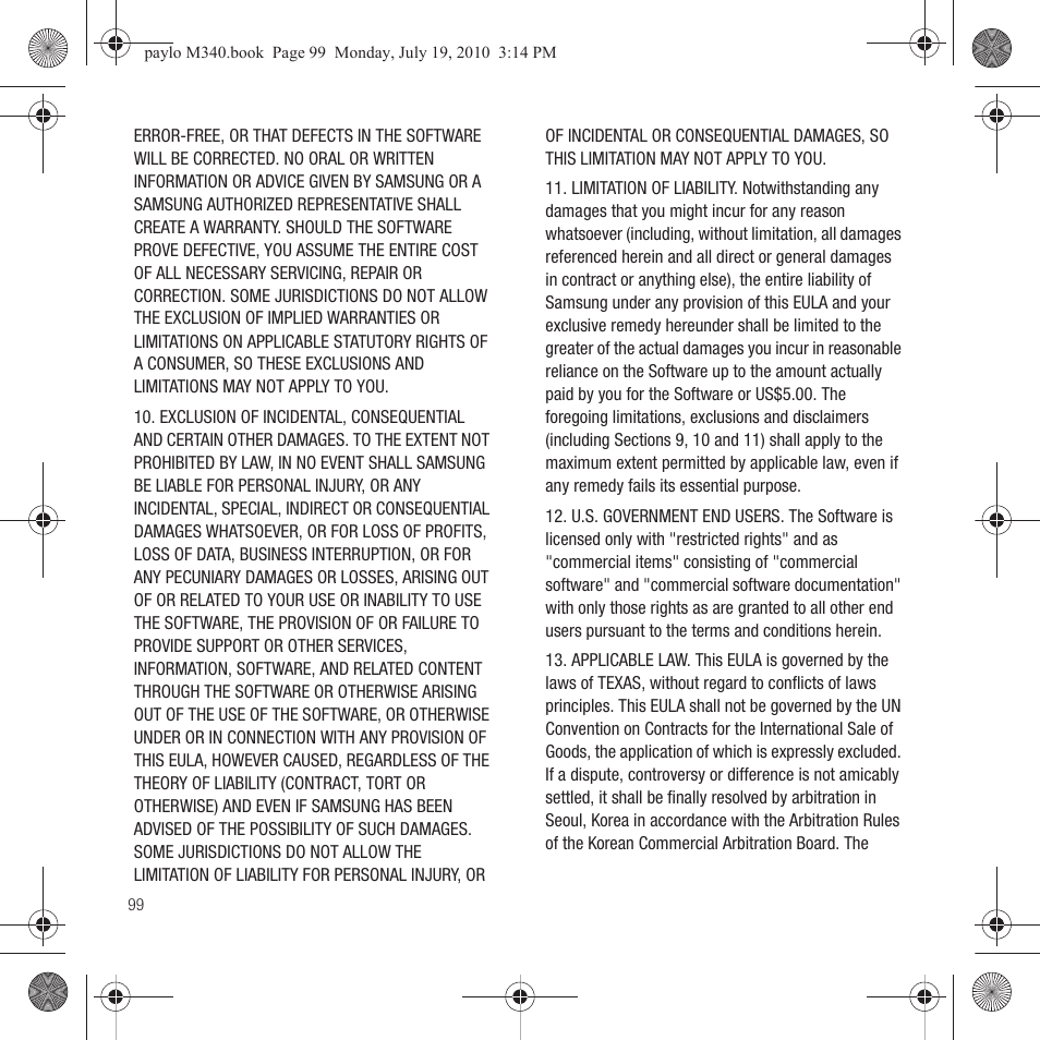 Samsung SPH-M340ZPAVMU User Manual | Page 102 / 106