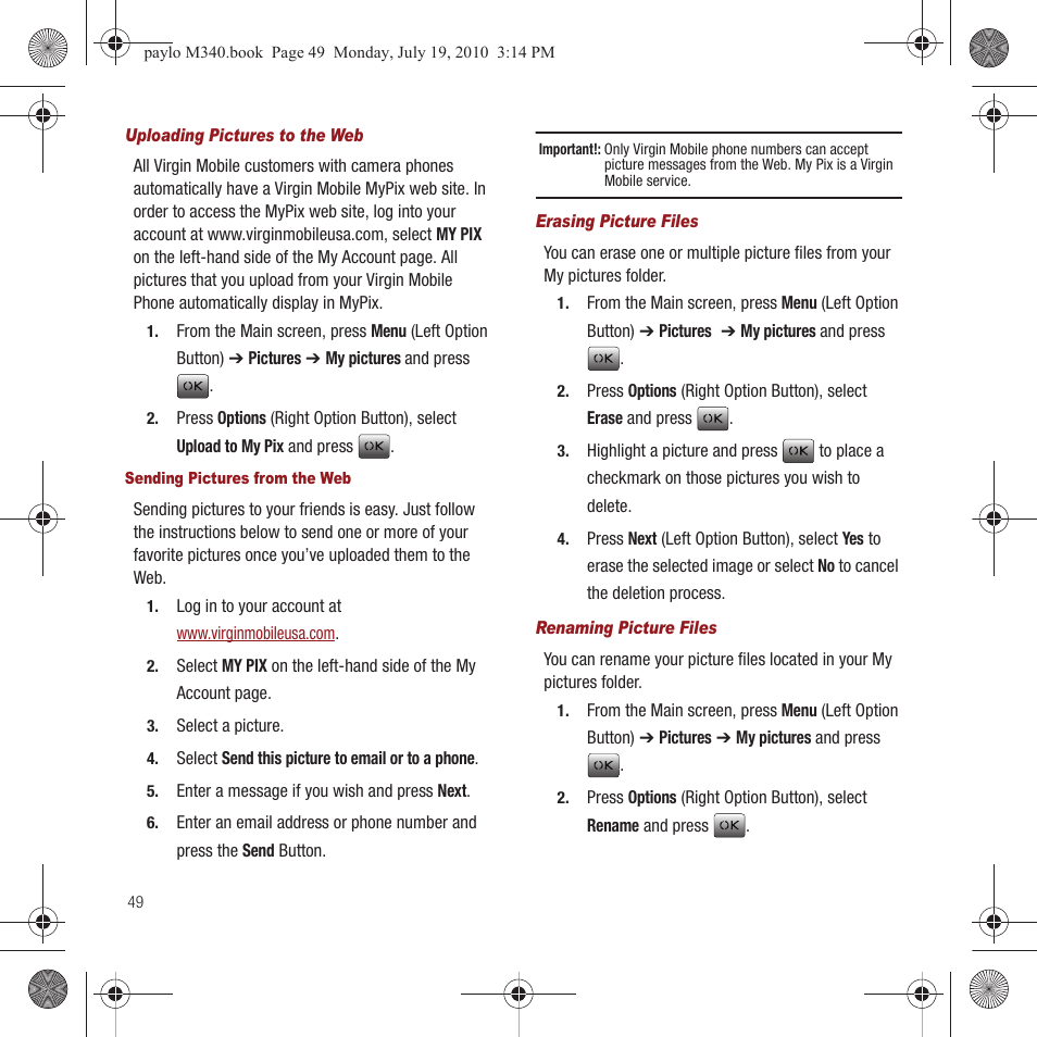 Samsung SPH-M340ZPAVMU User Manual | Page 52 / 106