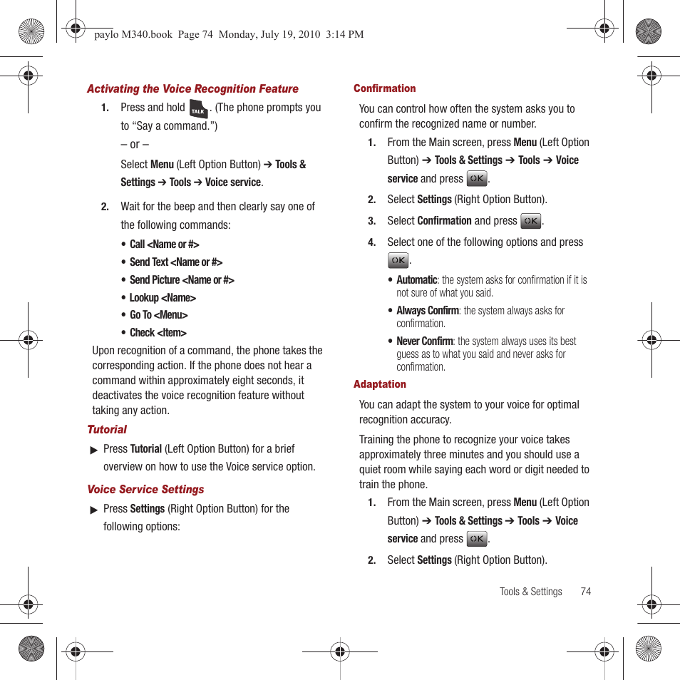 Samsung SPH-M340ZPAVMU User Manual | Page 77 / 106