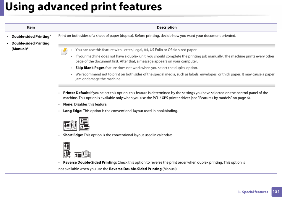 Using advanced print features | Samsung SL-C410W-XAA User Manual | Page 151 / 232