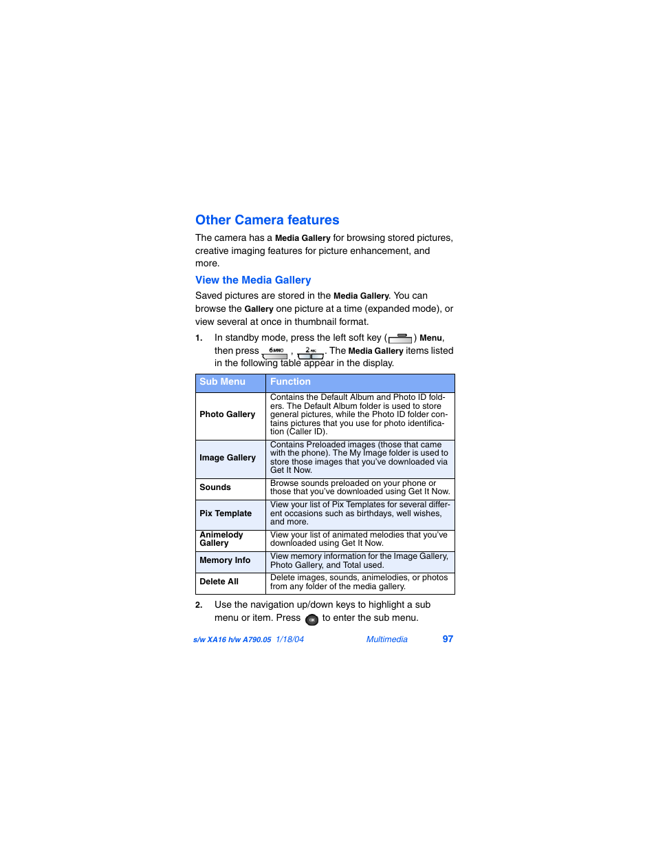 Other camera features | Samsung SCH-A790ZKVXAR User Manual | Page 105 / 198