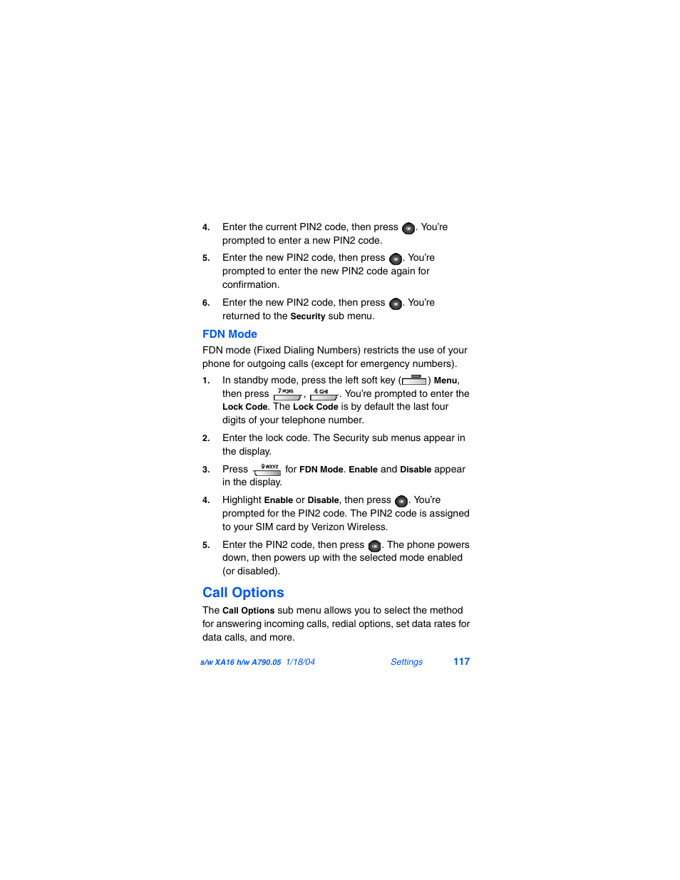 Call options | Samsung SCH-A790ZKVXAR User Manual | Page 125 / 198