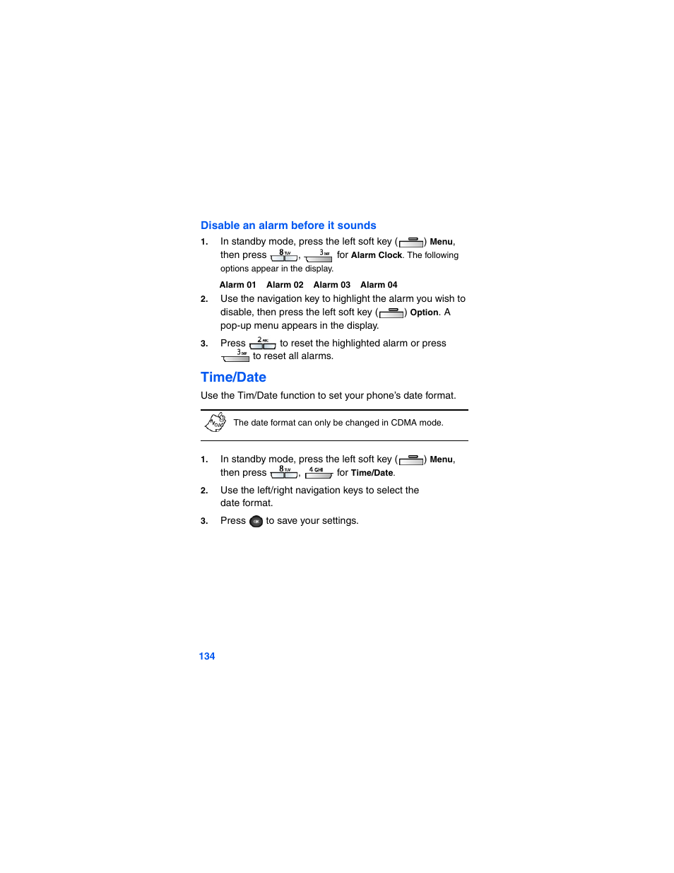 Time/date | Samsung SCH-A790ZKVXAR User Manual | Page 142 / 198