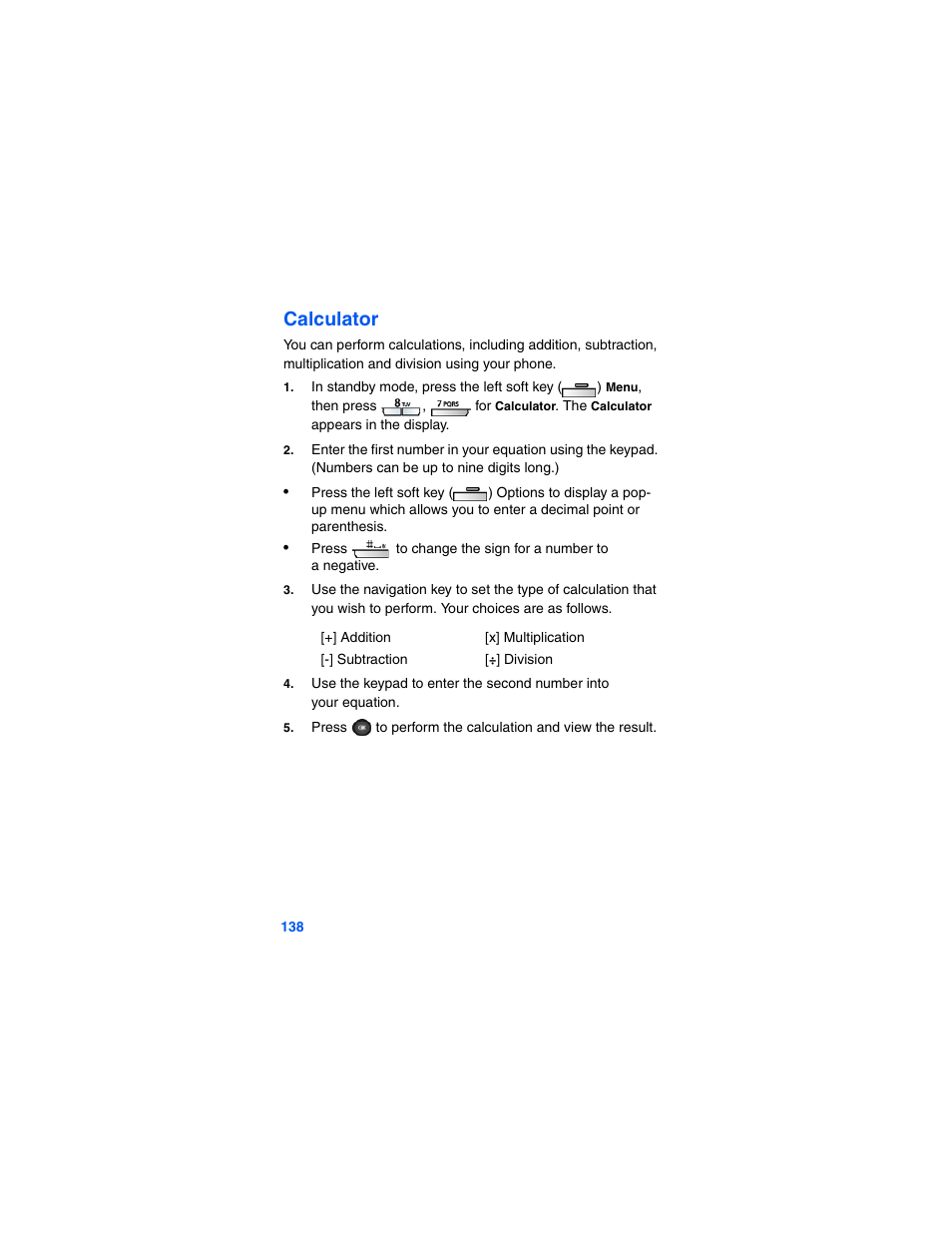 Calculator | Samsung SCH-A790ZKVXAR User Manual | Page 146 / 198