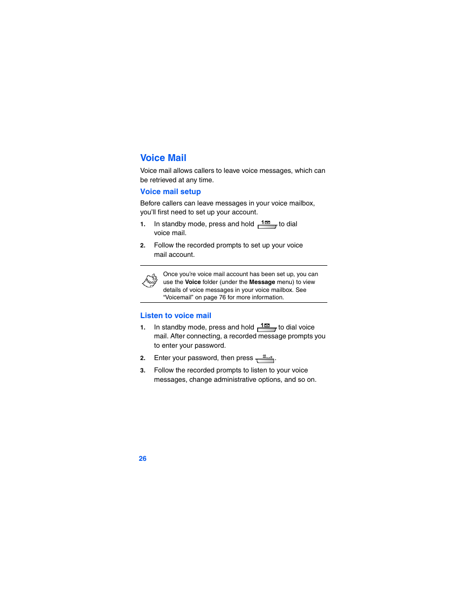 Voice mail | Samsung SCH-A790ZKVXAR User Manual | Page 34 / 198