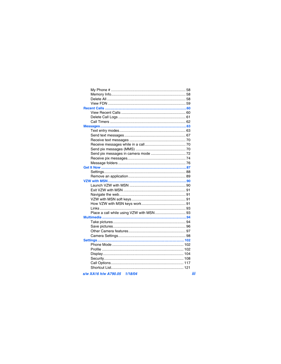 Samsung SCH-A790ZKVXAR User Manual | Page 7 / 198