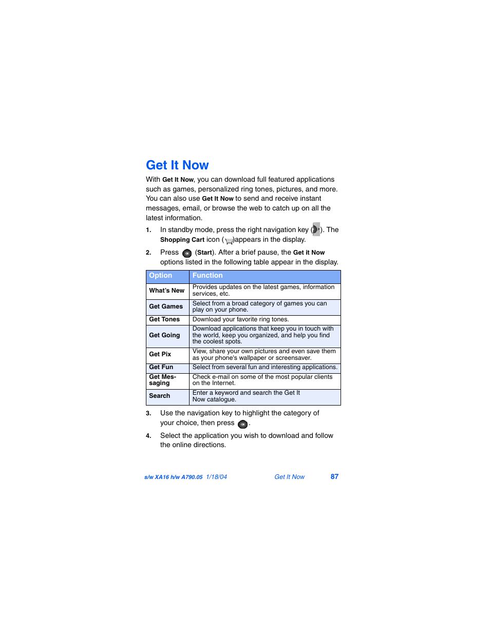 Get it now | Samsung SCH-A790ZKVXAR User Manual | Page 95 / 198