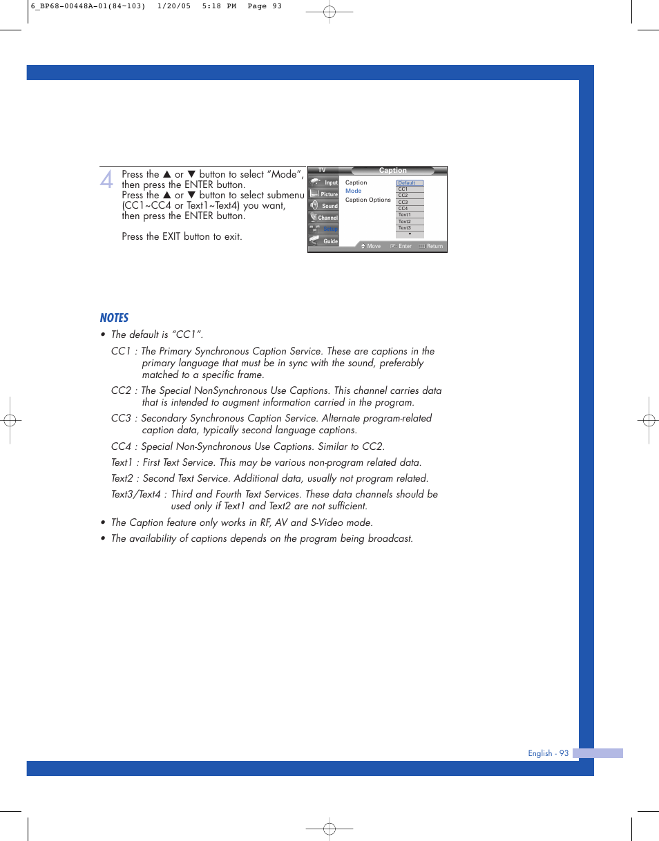 Samsung HLR5087WX-XAA User Manual | Page 93 / 104