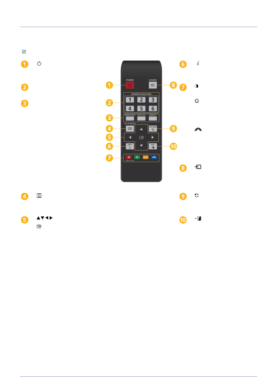 4 product operating buttons, Product operating buttons -4, Multi control pad | Samsung LS23MUQHB-ZA User Manual | Page 23 / 44