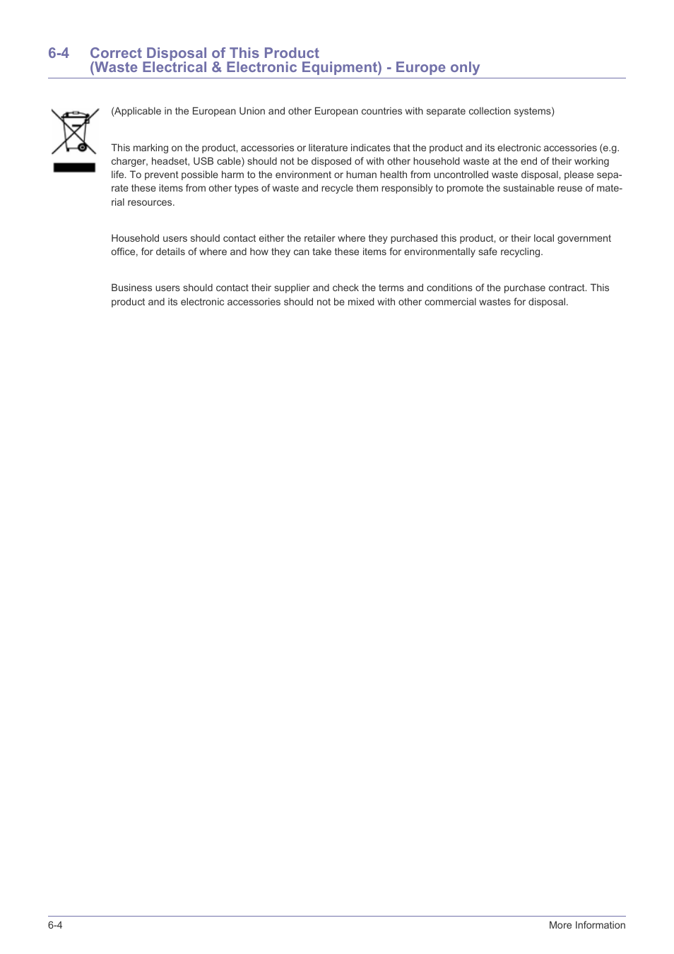 Correct disposal of this product | Samsung LS23MUQHB-ZA User Manual | Page 44 / 44