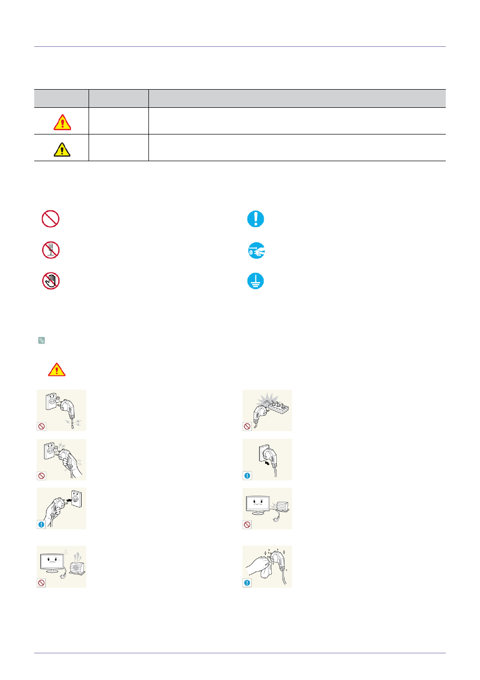 3 safety precautions, Safety precautions -3 | Samsung LS23MUQHB-ZA User Manual | Page 5 / 44