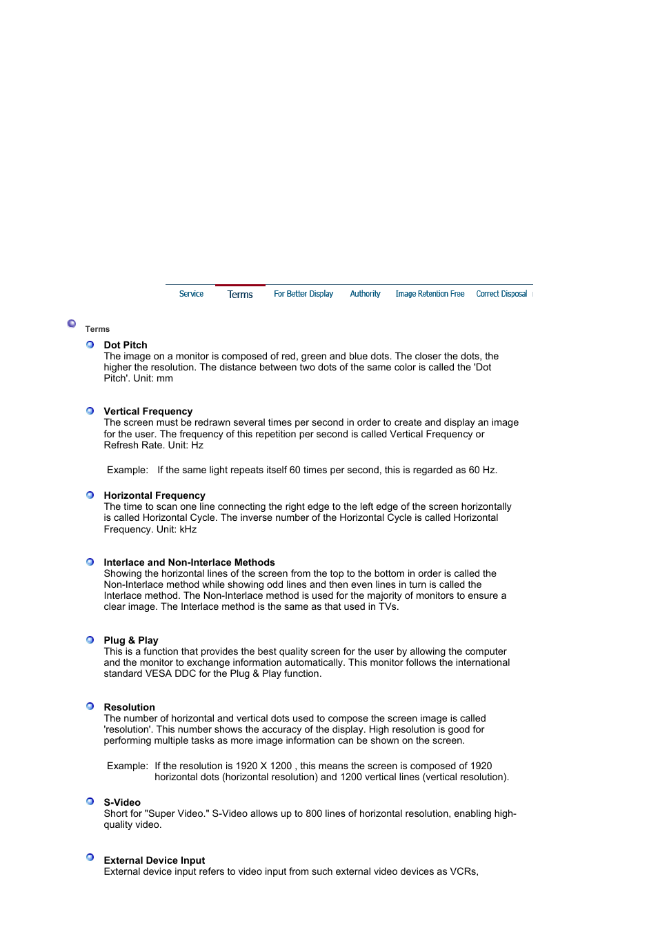 For better display | Samsung LS24BRBAB-XAA User Manual | Page 80 / 84