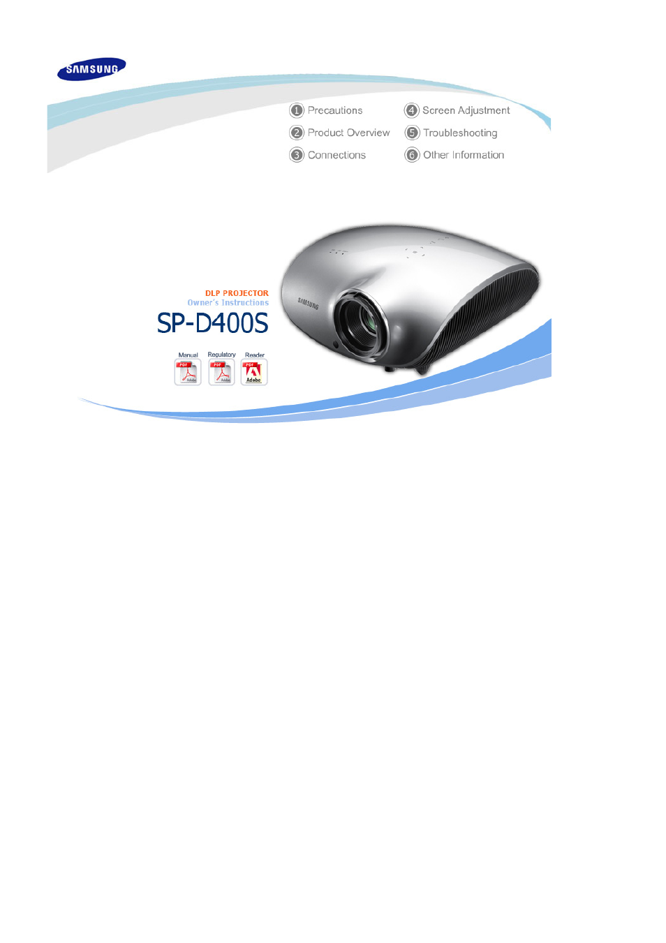 Samsung SPD400SX-ZA User Manual | 38 pages