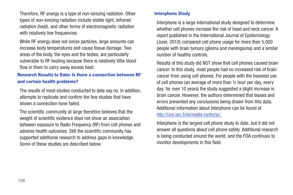 Interphone study | Samsung SCH-R680WRAUSC User Manual | Page 108 / 141