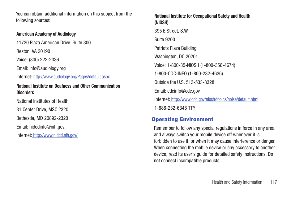 Operating environment | Samsung SCH-R680WRAUSC User Manual | Page 121 / 141