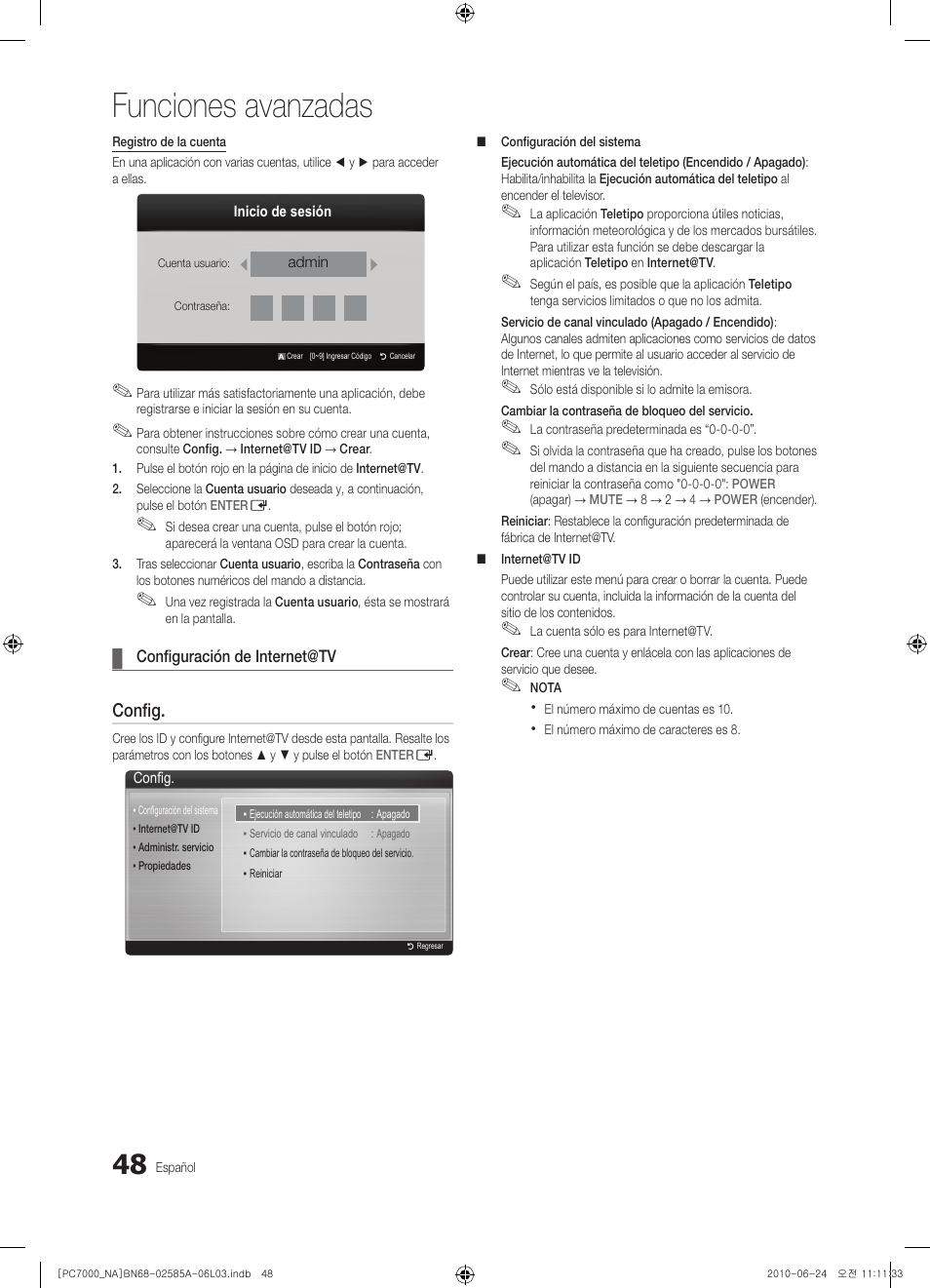 Funciones avanzadas | Samsung PN63C7000YFXZA User Manual | Page 114 / 198