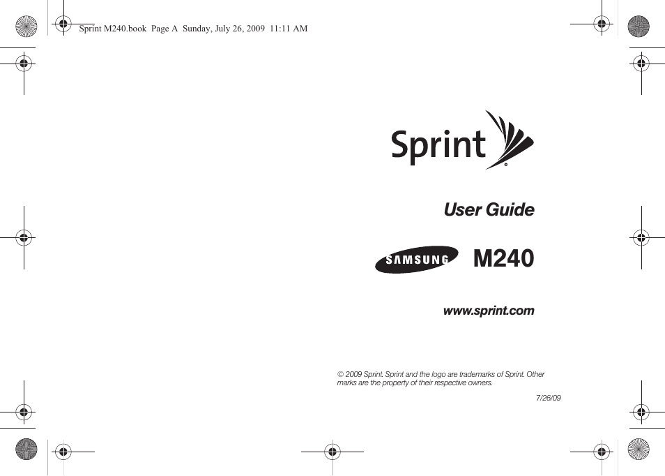 Samsung SPH-M240ZKASPR User Manual | 137 pages