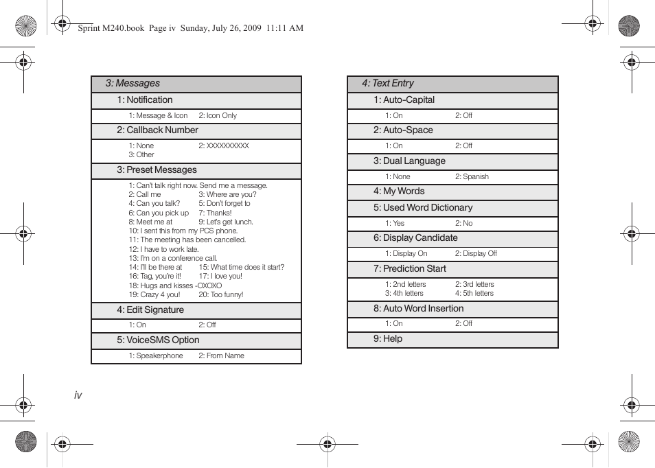 Samsung SPH-M240ZKASPR User Manual | Page 10 / 137