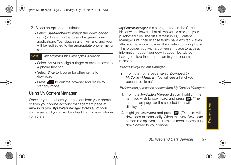 Samsung SPH-M240ZKASPR User Manual | Page 109 / 137