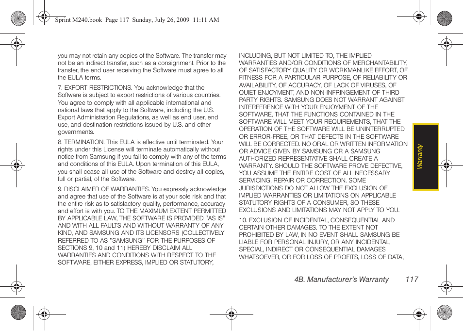 Samsung SPH-M240ZKASPR User Manual | Page 129 / 137