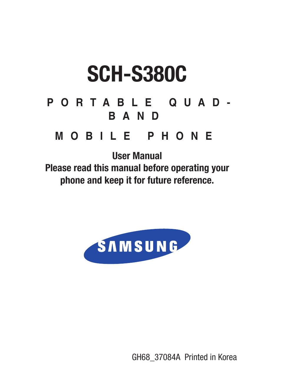 Samsung SCH-S380ZKATFN User Manual | 125 pages