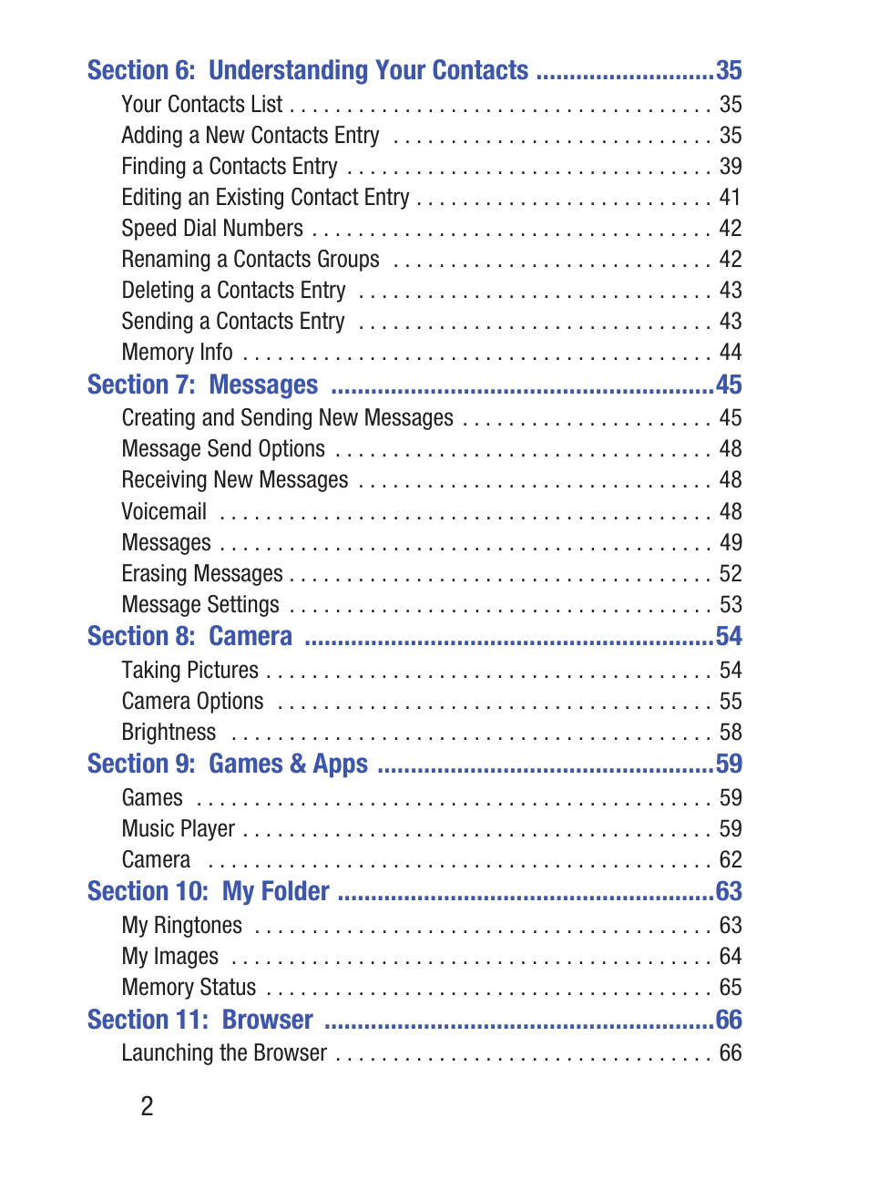 Samsung SCH-S380ZKATFN User Manual | Page 6 / 125