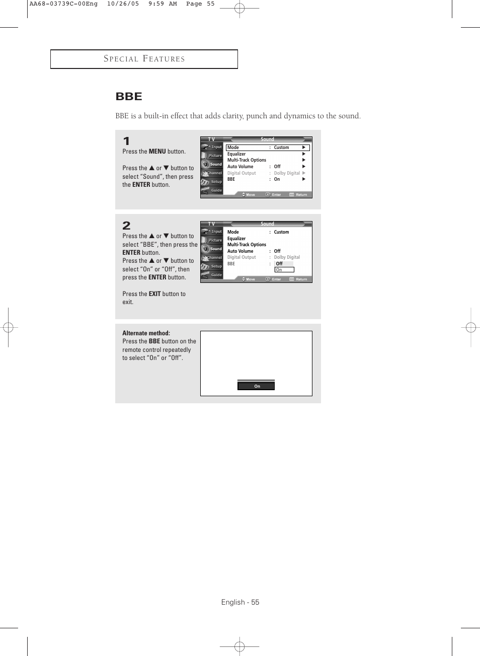 Samsung TXR3081WHX-XAA User Manual | Page 55 / 80
