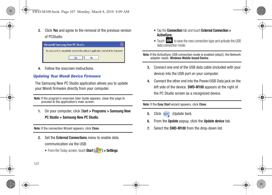 Samsung SWD-M100ZKECLW User Manual | Page 110 / 159