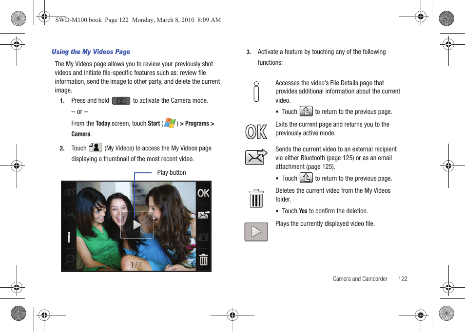 Samsung SWD-M100ZKECLW User Manual | Page 125 / 159