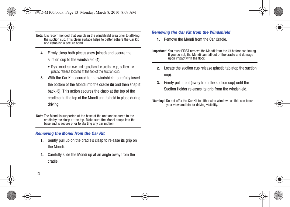 Samsung SWD-M100ZKECLW User Manual | Page 16 / 159
