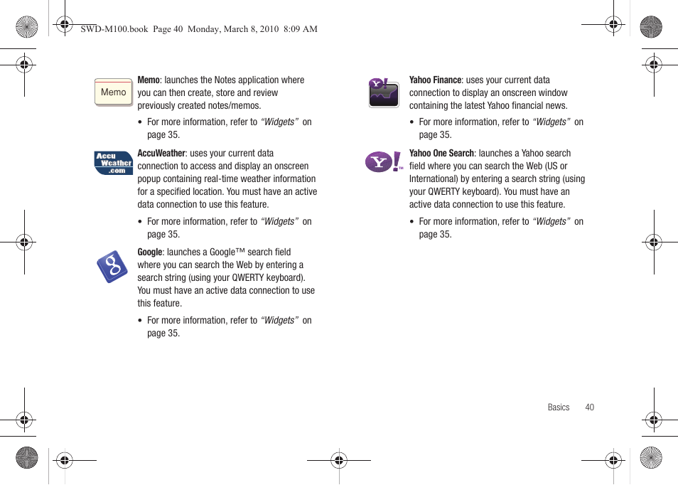 Samsung SWD-M100ZKECLW User Manual | Page 43 / 159