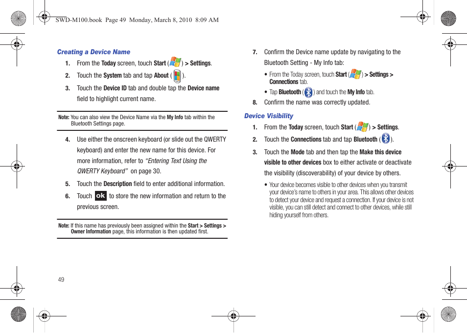 Samsung SWD-M100ZKECLW User Manual | Page 52 / 159
