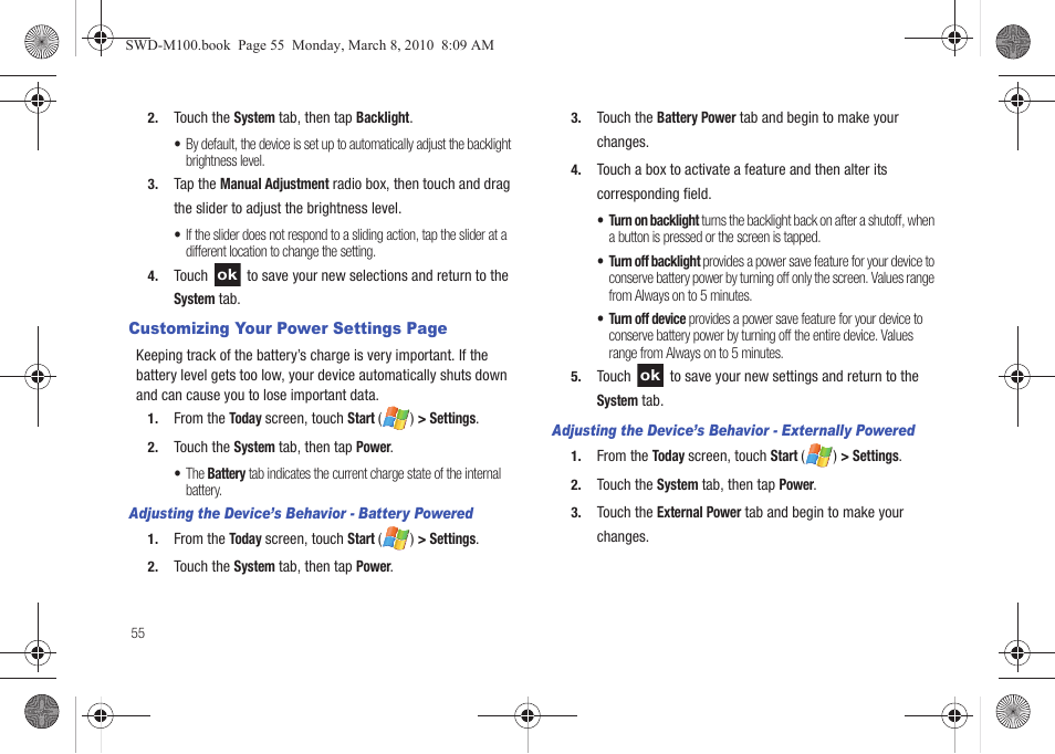 Samsung SWD-M100ZKECLW User Manual | Page 58 / 159