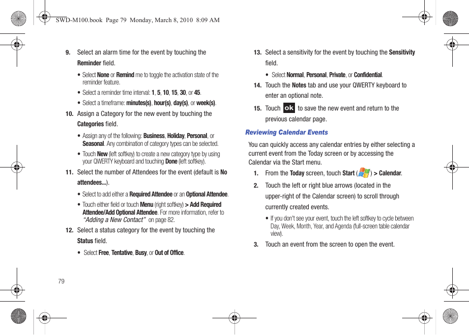 Samsung SWD-M100ZKECLW User Manual | Page 82 / 159